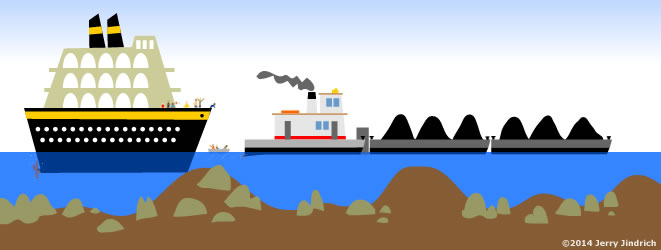 Ship aground
