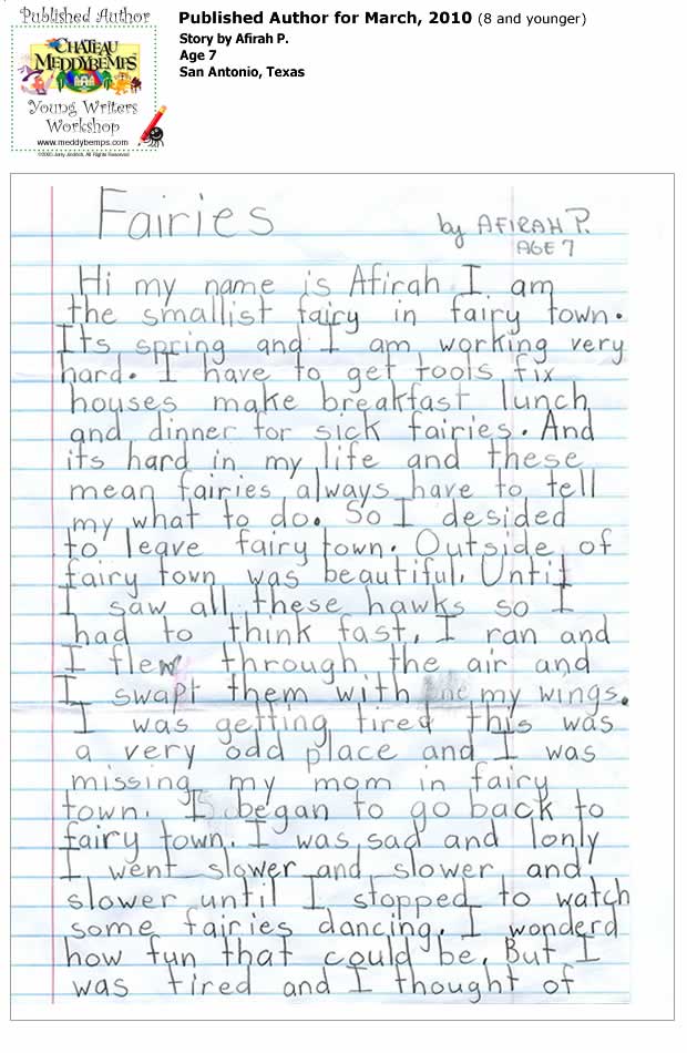 Afirah's story page 1