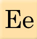 Alphabet missing Ee