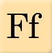 Alphabet missing Ff