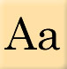 Alphabet missing Aa