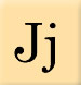Alphabet missing Jj