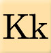 Alphabet missing Kk